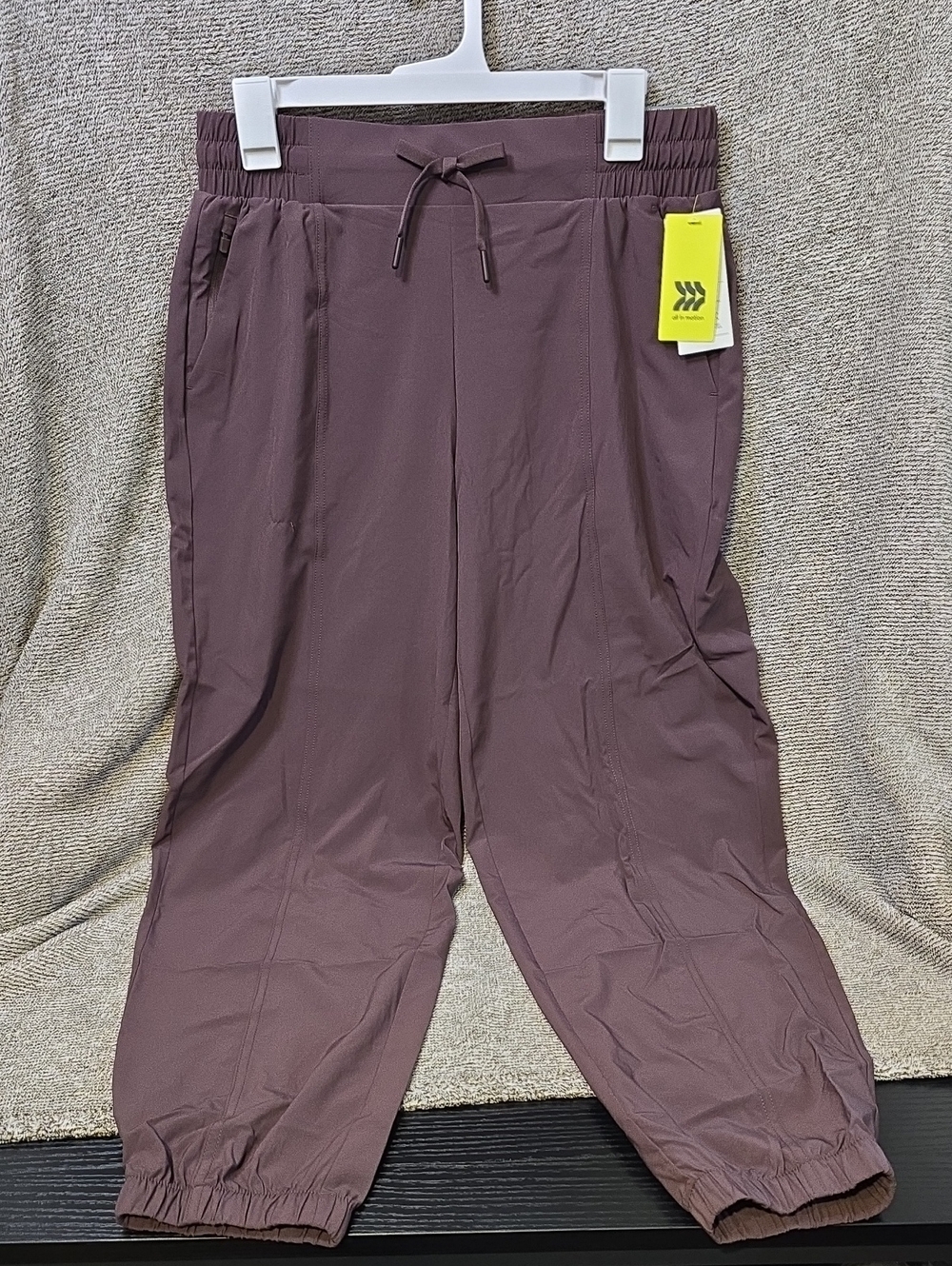 all in motion Women's Brown Elastic Waist Jogger Pants